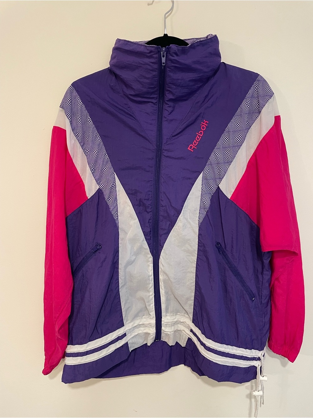 Vintage 90s Reebok Colorblock Windbreaker Track Jacket